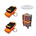 JAPARA Kids Car Seat Travel Belt Luggage Strap to Convert CarSeat and Carry-on Luggage Suitcase into an Airport Car Seat Stroller & Carrier(Orange)