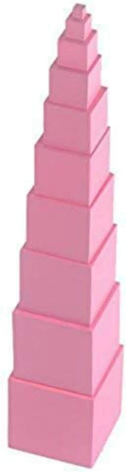 Montessori pink tower