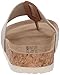 Skechers Cali Women's Granola Shimmer Chic Flip Flop, Natural, 7 M US