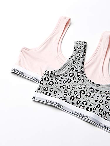 image for Calvin Klein  Girl's Modern Cotton Bralette Underwear, ck Leo Heather,