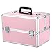 Docooler Lockable Cosmetic Organizer Box Foldable Makeup Train Storage Case Holder 2 Layers
