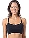 Gratlin Women's Nursing Bras Support Sports Racerback Wireless Padded Breastfeeding Maternity Bras Black X-Large