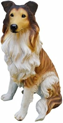 Design Toscano Ql6925 Long Haired Collie Dog Statue Amazon Co Uk