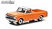 1969 Chevrolet C-10 Pickup Truck Orange & Flatbed Trailer Hitch & Tow Series 2 1/64 by Greenlight 32020C