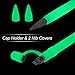 Silicone Case for Apple Pencil Holder Sleeve Skin Pocket Cover Accessories for iPad Pro, Glow in The Dark, Soft Silicone Grip Pouch with Charging Cap Holder and 2 Protective Nib Covers(Glow Green)