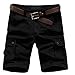 MUST WAY Men's Plus Size Relaxed Fit Casual Cotton Cargo Shorts