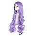MapofBeauty 32 Inch 80 cm Light Purple Long Hair Curly Wavy Wig Cosplay Costume Wig
