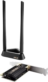 ASUS PCE-AXE59BT AXE5400 Wi-Fi 6E Tri-Band PCIe Adapter Bluetooth 5.2 OFDMA view 3