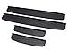 Airain for 2018 2019 Jeep Wrangler JL 4 Door Sill Guards Door Step Sill Scuff Plate Protectors (Wrangler Style), Black
