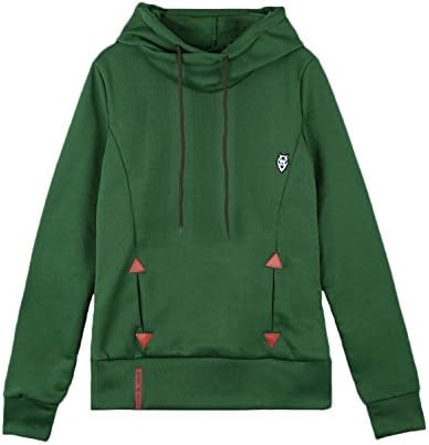 Autumn Winter Solid Women Hoodies Plus Size 3XL Loose Sweatshirt PU Leather Patch Coat With Pocket Warm Sweatshirt Green XL