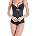 HOFAM Waist Trainer Breathable Hourglass Waist Corset Women's Latex Body Shaper Hook-and-Eye