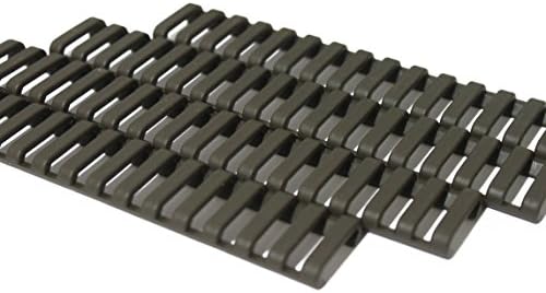 Tactical Safety Essentials Heat Resistant 7 Inch 18 Slot Cover Guard 4 Pieces (Dark Olive)