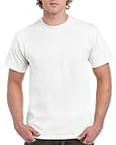 Gildan Mens Ultra Cotton Short Sleeve T-Shirt (L) (White)