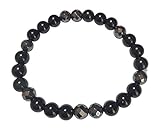 Dauntless: Tourmaline, Obsidian, Onyx, & Hematite 7 Inch Gemstone Stretch Bracelet
