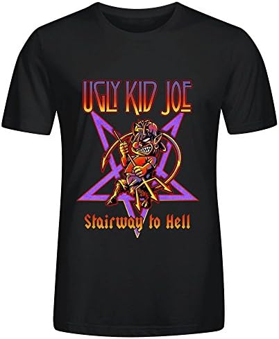 Ugly Kid Joe Stairway To Hell Men Tees Round Neck Black