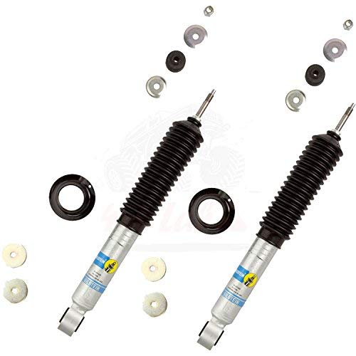 Bilstein B8 5100 Series 2 Front Shocks Kit for 00-'06 Toyota Tundra 0-2.5 inch lift Ride Monotube replacement Gas Charged Height Adjustable Shock absorbers part number 24-261425