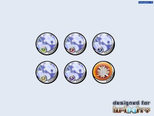 Infinity Tokens: TOCamo Blue (6)
