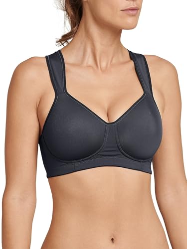 Schiesser Soutien-Gorge de Sport pour Femme, Gris Anthracite (203)., 95C