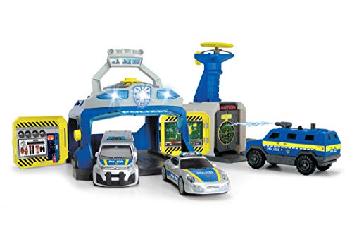Dickie Toys 203717004 SWAT Station, Polizeistation, Spielstation, Set Polizei, Sondereinheit, Polizeiauto Spielzeug mit…