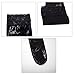 Rebecca 1 Pair Women Thigh High Sleek Socks Anti-skid Lacework Long Pantyhose Stockings Black