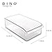 BINO Refrigerator, Freezer and Pantry Cabinet Storage Drawer Organizer Bin, Clear and Transparent Plastic Nesting Container for Home and Kitchen with Built-in Pull Out Handle, Medium