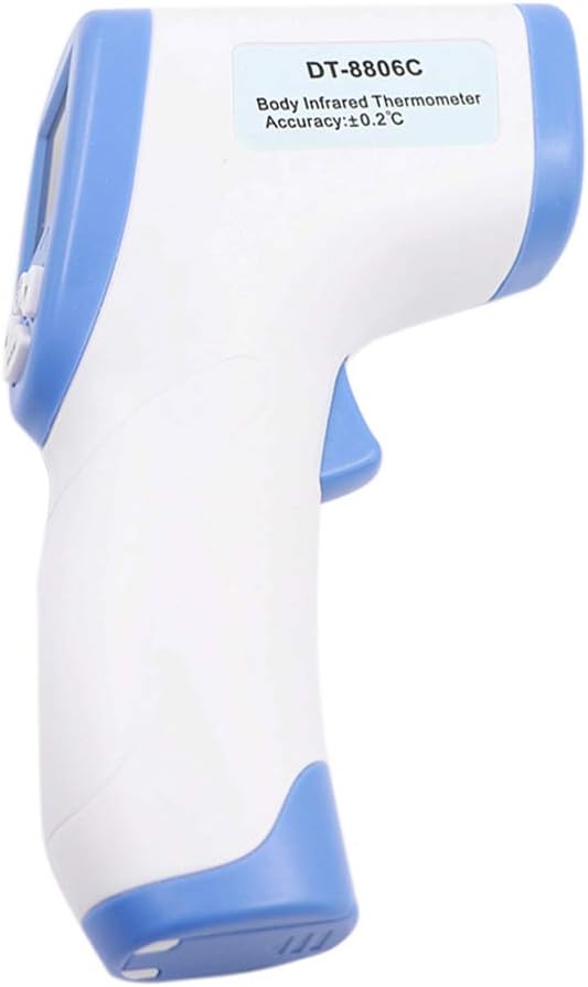 DTOLHOME Digital Infrared Forehead Non Contact Digital Thermometer Infrared Temperature Gun Accurate Instant Readings Fever Temperature Measure Tool for All People (Blue)