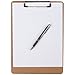 Letter Size Clipboard (6 pack) with Low Profile Clip and Rounded Corners, Fiberboard MDF Hardboard Great for Schools, Office or Silent Auctions by Atlantic Trading Company