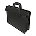 Top Handle Business Briefcase Bag Oxford Fabric Office Meetting Travel Use File Bills Document Expanding Storage Organizer Holder A4 Size File Folder Carrying Case Handbag (Black HB415)