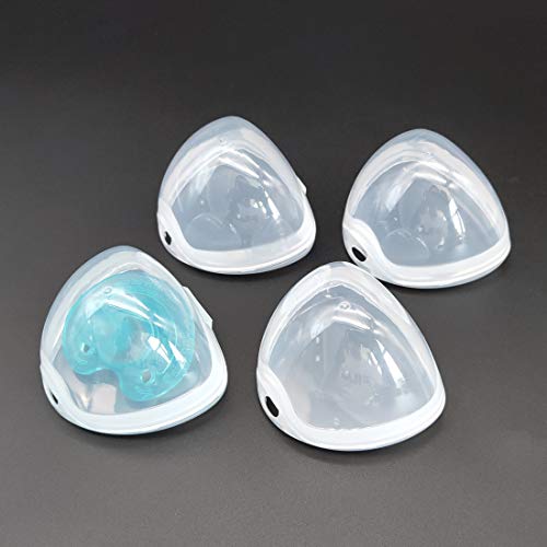 LANEYLI Pacifier Box Pacifier Shield Case Pacifier Clip Holder (Transparent)- Pack of 4 - Thumbnail 2
