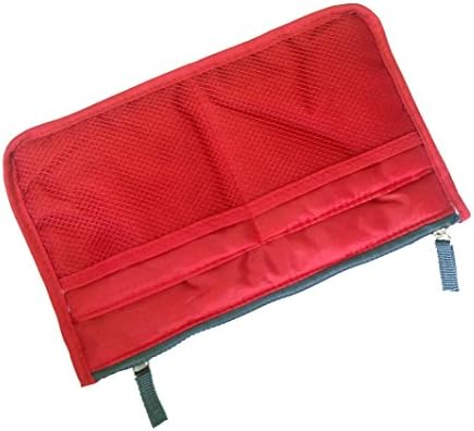 Lian LifeStyle Fashion Bag-in-Bag Multifunctional Organiser Purse Large Liner Organizer Bag Tidy Travel Handbag (Red)