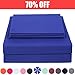 Best Season 3 Piece Bed Sheet Set (Twin,Royal Blue) 1 Flat Sheet,1 Fitted Sheet and 1 Pillow Cases,Super Soft Brushed Microfiber 1800 Luxury Bedding,Deep Pockets &Wrinkle,Fade Resistant