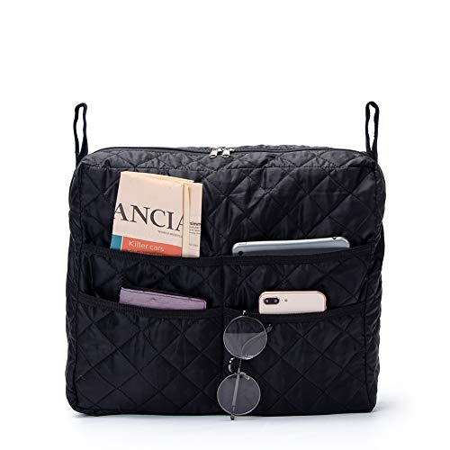 Wheelchair Backpack Bag, Black Wheel Chair Storage Tote Accessory for Most Scooters, Walkers, Rollators - Manual, Powered or Electric Wheelchairs, Travel Messenger Backpack GJB220 (Black) - Thumbnail 7