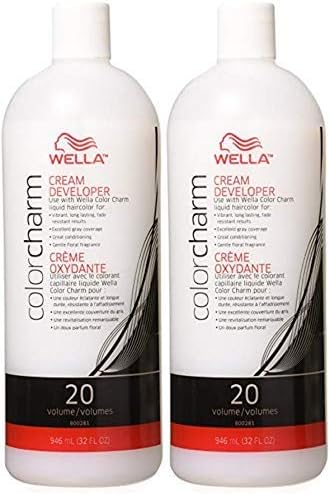 Wella Color Charm Creme Developer 20 Volume - 32 oz (Pack Of 2)