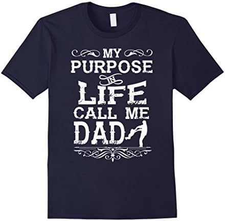 Men's My purpose in life call me Dad T shirt - Best gift for Dad Large Navy