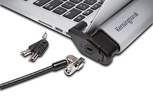 Kensington MacBook and Surface Laptop Locking Station with Keyed Lock Cable, Macbook Locks With 6 Foot Cable, Laptop Security Lock for Macbook Air/Pro, Laptop Locking Cable, K64453WW