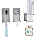 Bathroom Wall Mounted Holder For Your Toothpaste, Sgokuno Toothbrush And Electric Tooth Brush Head – Self-Adhesive Stainless Steel Mount Stand With Minimalist Design – Space Saving & Hygienic Solution