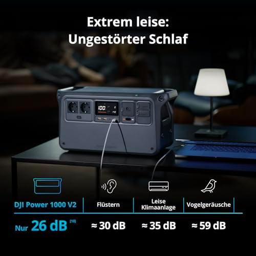 Power 1000 V2 Tragbare Powerstation 1024Wh, mit 2 x 200 W faltbarem Solarpanel, MC4 auf DC5525 Male / DC7909 Male/Anderson 30A / XT60 Female, 1x MPPT, Off-grid für Camping & Wohnmobile.