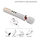 Handheld Wireless Wand Massager with Multi Powerful Speeds & Vibrating Frequencies, Electric USB Rechargeable Therapeutic Massage Stick for Sore Neck Shoulder Back, Soothing Aching Muscles, 13 Inch