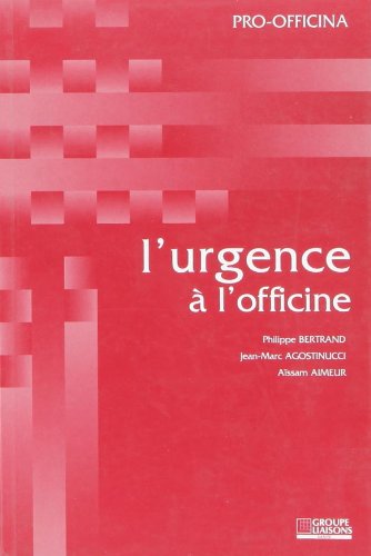 L' urgence à l'officine