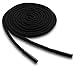 OrthoStep Waxed Very Thin Dress Round Black 30 inch Shoelaces 2 Pair Pack