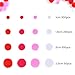 Caydo 650 Pieces Valentine Pom Poms 4 Sizes Assorted Fluffy Pom Balls Small Craft Pompoms for Valentines Day DIY and Creative Crafts Decorations(Red, Pink, Rose Red, White)