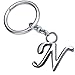 MONNEL Z-334 Letter N Keychain Thick and Simple with Creative Packaging Design Box