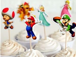 Super Mario Cupcake Picks Assorted - Set of 12