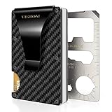 Carbon Fiber Wallet | RFID Blocking Front Pocket Wallet | Carbon Fiber Money Clip | Credit Card Holder for Men and Women | Business Card Holder | Mens Wallet | RFID Wallet | Metal Wallet | Money Clip