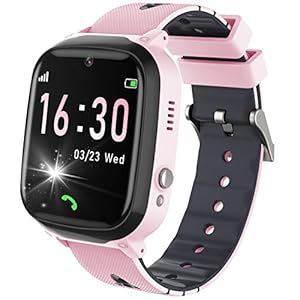 Smart Watch voor kinderen – Twee-weg oproep Smartwatch telefoon met 7 puzzelspellen Muziekspeler Alarm SOS Camera…