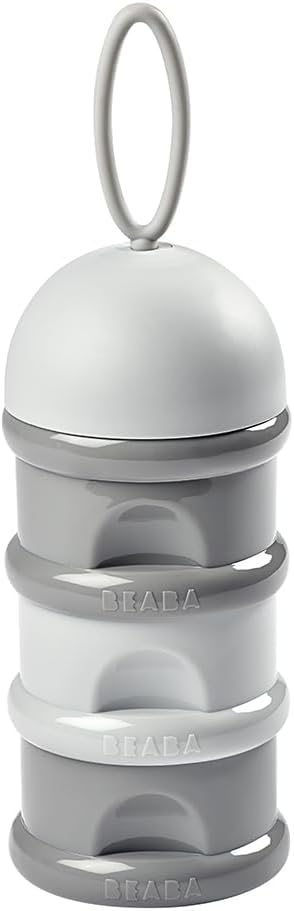Beaba Formula Dispenser 3-Compartment Stackable Airtight Grey