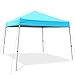 Ohuhu EZ Pop-up Slant Leg Canopy Tent, Instant Shelter with Wheeled Carry Bag, 10 x 10 FT at The Top & 8 X 8 FT at The Base, Blue