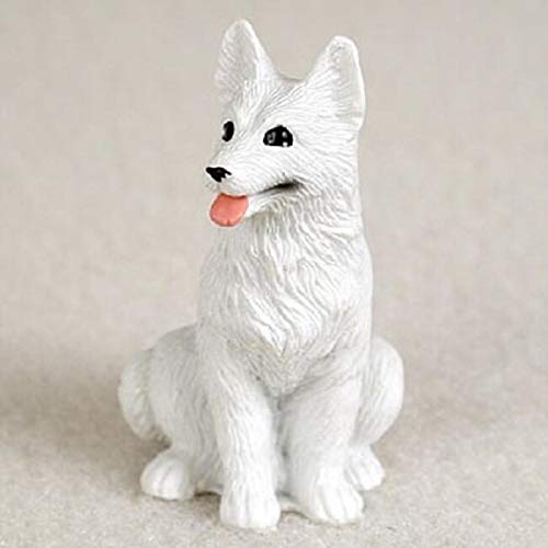 Conversation ConceptsMiniature German Shepherd White Tiny One Figurine