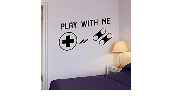 WWYJN Video Games Wall Decals Play Gamer Wall Sticker Kids Room ...