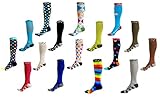 A-Swift Compression Socks for Women and Men - Polka Dot, Large